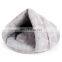 HQP-JJ42 HongQiang Pyramid cat shelter semi-enclosed cat shelter short plush fall and winter shelter small dog