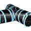 HQP-WJ106 HongQiang Hot Sale 3 Way Tunnel with Ball Creaker Collapsible Portable Cat Tunnel