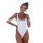 comfortable One Piece Swimsuit 2018 Summer Sexy Cross Halter Swimwear