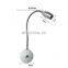 2W dimmable LED hose wall lamp small spotlight hotel bedroom bedside lamp reading light