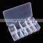 Acrylic Empty False Nail Art Tips Box Storage Case 1000 Pcs