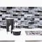 Is peeling is black and white kitchen wallpaper, 11.8 x 79 inches (about 30 x 199.9 cm) wallpaper, kitchen bathroom waterproof adhesive wallpaper mesa removable vinyl film decorative wallpaper splash plate