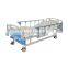 Best price metal hospital bed medical manual hospital couch three crank alluminium siderail for patient