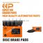 EEP Brand Good Quality brake pad parts for Subaru Impreza 1993-1996 26296-AA041 EEP3721