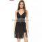 new style deep v neck hand-beading tassels fashion bandage dress