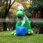 Arrival lovely Merry Christmas decorative inflatable Christmas dinosaur with led light for sale
