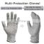 En388 4543 Hand Safety Anti-cut Construction Gloves PU Coated Cut Resistant Work Gloves Level 5 Anti Cut Gloves