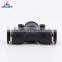 4mm 6mm 8mm 10mm 12mm PE-14 New Design Black T Type Quick Connect Plastic Joints Air Hose Pneumatic Fittings