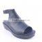 Popular new model china wholesale slingback platform flat buckle up sandals women