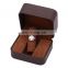 Fadeli High End Brown Double Ring Design Storage Jewelry Box Custom