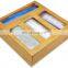 Bamboo Ziplock Bag Storage Organizer for Drawer Laser Printing Ziplock Food Sandwich Storage Bag Organizer Holder