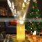 New item LED Christmas rotating creative candle paraffin projection lamp 3AA remote control battery powered