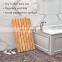 Natural non slip bamboo bathroom mat wood shower bath mat