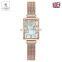 Hannah Martin 4014 Diamond Ladies Quartz Watch Arabic Waterproof Luxury Womens Square Watches