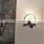 HUAYI China Wholesale Metal Glass Decorate E12 40w Indoor Home Loft Modern Led Wall Lamps
