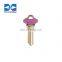 Hot Selling SC1 custom key blanks with plastic head brass material dimple door blank keys