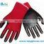 White Nylon Blue Nitrile Coated Work Gloves Cheap