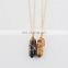 Hot Sale Natural Stone Bullet Shape Turquoise Crystal Stone Quartz Healing Point Fine Jewelry Pendant Necklace For Women