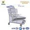 Warehouse Steel Material Platform Cart 4 Wheel Hand Push Cart