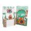 250g wholesale custom printed stand up pouch with valve / zipper flat  bottom coffee packaging bag