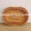 Best Price Wholesale Vietnam rattan bread tray fruit plate Japanese living room household snack tray Wholesale