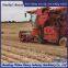 Wheat harvester modified chassis to prevent slipping on muddy ground