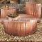 COPPER HAMMER DRUM STOOL