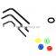 PJB001 Parts Kit Set of Tattoo Machine Rubber Band Shockproof O-ring Grommets Nipples Wrench Spacers Tattoo Kit