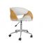 China Factory Wholesaler Home Office Bentwood Backrest 360 Degree Swivel office chair with caster