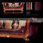 Luxury royal design living room furniture classic sectional sofa set antique sofa A45160