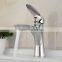 bathroom single handle chrome waterfall basin faucet