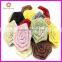 Satin rolled rose flower, triple satin chiffon flower, rose flower