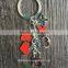 fashion gift brass color metal keychain