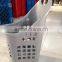 2015 New Arrival! 60L market rolling basket for supermarket with PU wheels