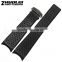 New Arrival Waterproof Black Silicone Rubber WristWatch watch Strap Band Replacement 22mm