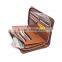 Credit card holder case money clip innovative wallet in brown