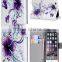 2015 new wholesale hot selling Leather wallet mobile phone case cover for huawei ascend P7