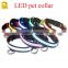 Adjustable LED dog collar with battery