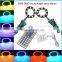 Black PCB 5050 40mm 9SMD full circle led color changing angel eyes headlights with remote controller