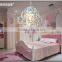 Isabella Crystal Chandelier in White with Pink Crystals kids Chandelier ceiling lighting MD2589                        
                                                Quality Choice