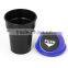 2016 New Design Black Plastic Cover Home Car Ashtray Trash Bin Can Garbage Container