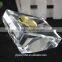 2016 new design different colors best seller factory directly sale guranteed quality cheap price crystal paperweight with clock