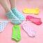 For girls!custom design candy color lovely small dots women socks boat socks