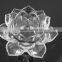 Colorful crystal lotus flower candle hodler glass candlestick for decoration