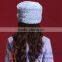 Elegant Purple Russian Fur Hat Women Fashion Winter Hat With Shiny Rhinestone