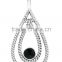 Solid 925 Sterling Silver Black Onyx Pendant Jewellery