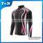 oem custom dye sublimation long sleeve cycling jersey