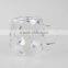 beautiful decaling pattern borosilicate double wall glass cup