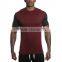 New fashion mens wholesale blank dry fit fitted t- shirt sports curve bottom tshirts