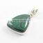 Malachite pendant 925 silver jewellery wholesale Indian semi precious jewelry